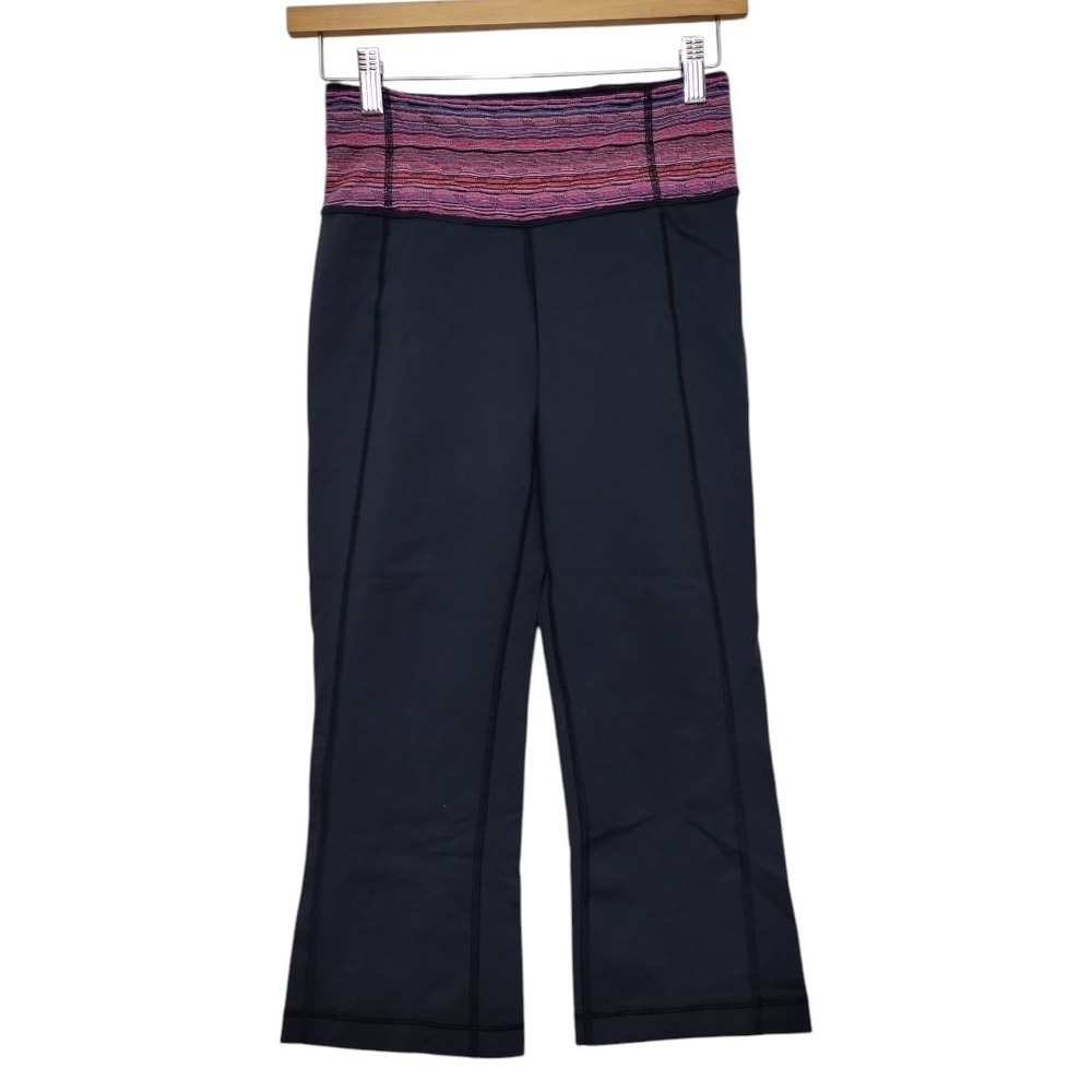 Lululemon Women's 4 Gather & Crow‎ Crop II Luon 21" Space Dye Violet